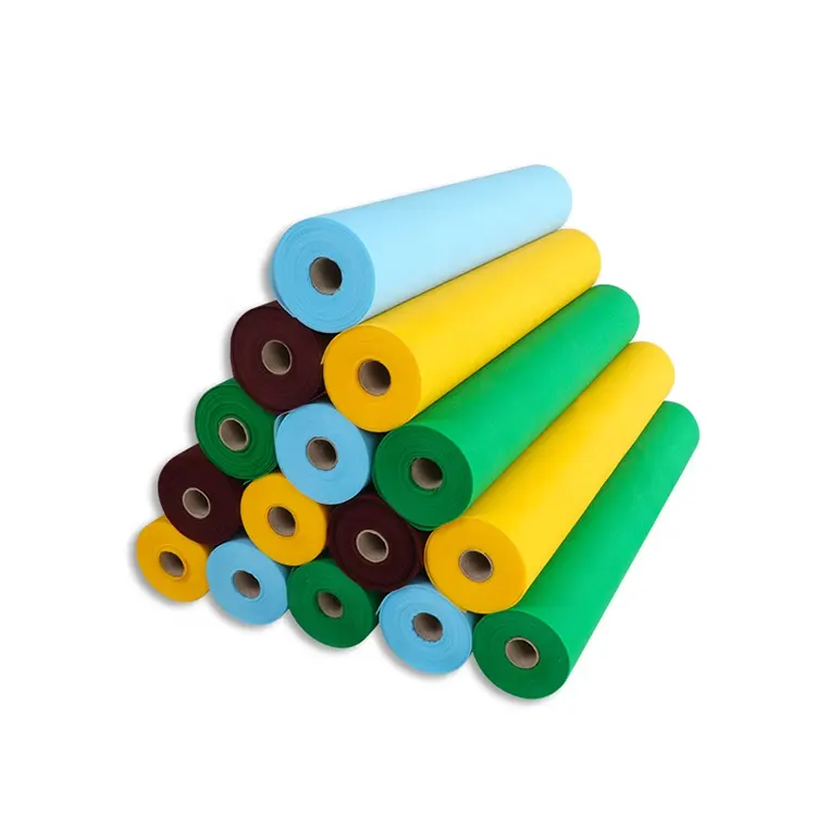 Wholesale PP Spundond Cloth Rolls Colorful Laminated Cheap Eco Friendly Polypropylene Manufacturer Meltblown Nonwoven Fabric