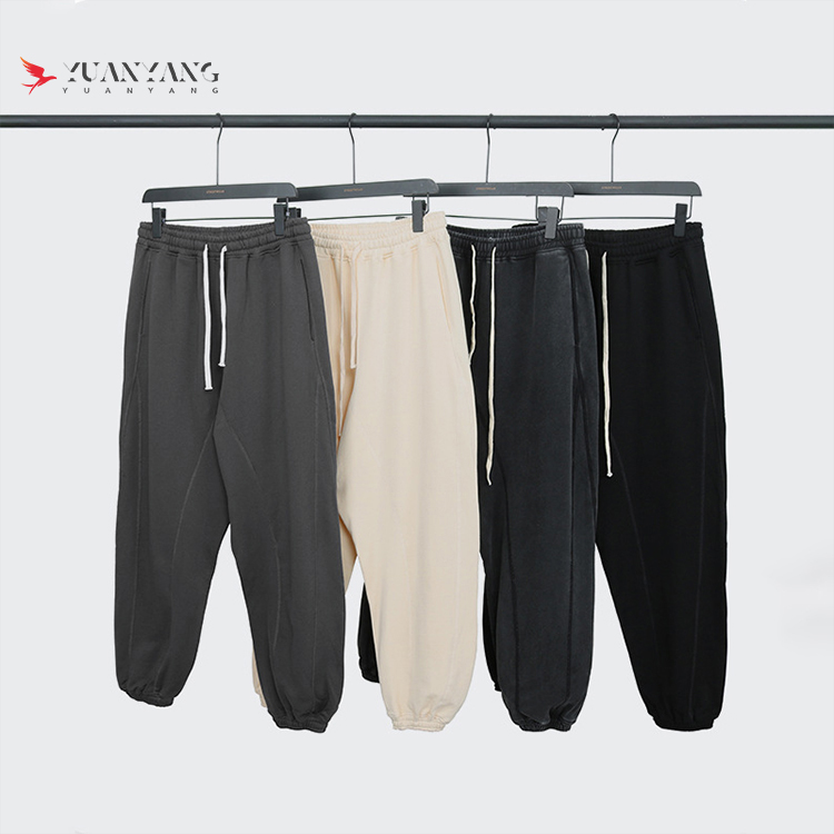 Custom Heavyweight Women's Thick Cotton French Terry Sweatpants With Pockets
