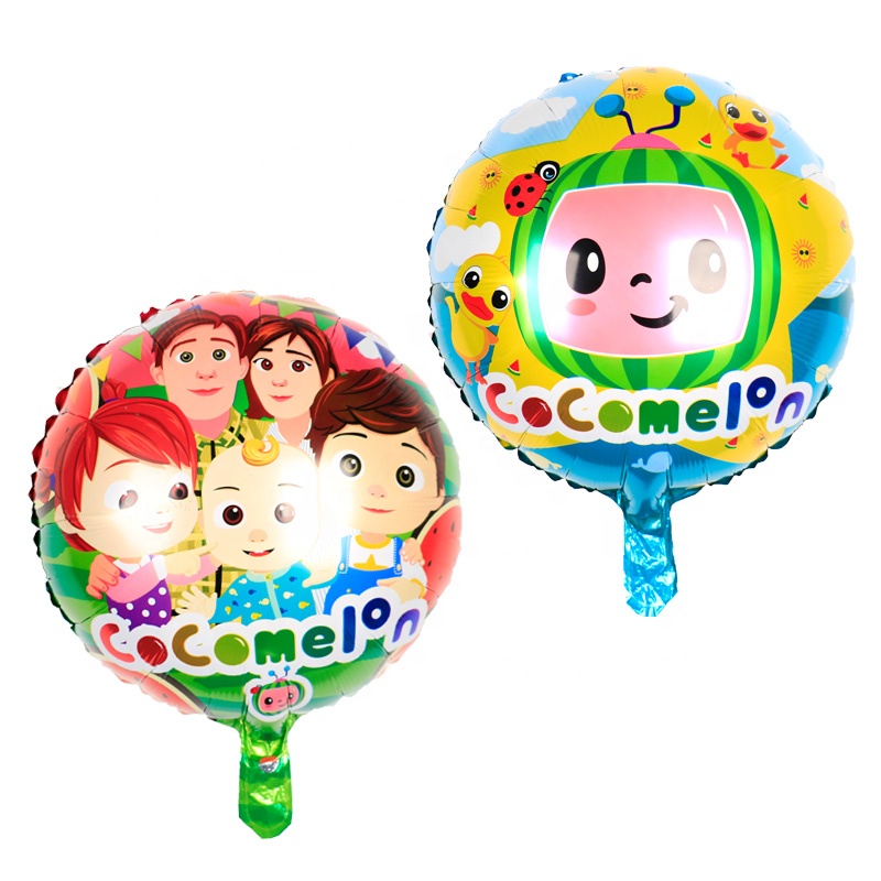 Алюминиевые Воздушные шары Cocomelon 18 дюймов, украшения для вечеринки в честь Дня рождения мальчика и девочки, детские игрушки, фольгированные шары, товары для вечеринки