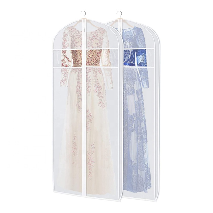 Business Clothing Suit Peva Moth Proof Breathable Dust Cover With Zipper