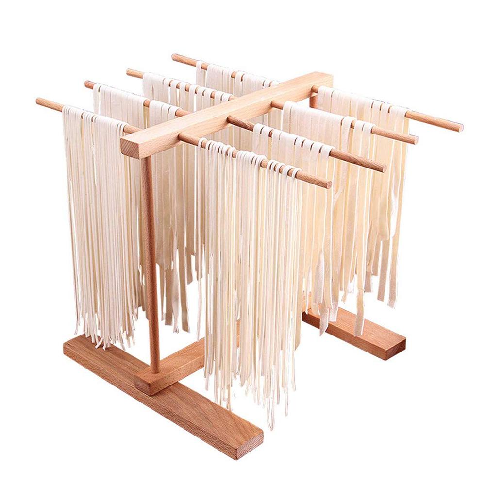 Noodle Rack noodle drying rack abiD Noodle Pressing Machine Accessories Folding Retractable Beech Wood Pasta Dryin