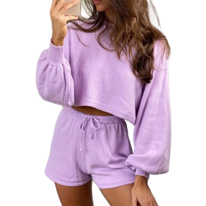 custom service long sleeve ribbed 2021 summer cotton two piece pants set office wide leg tie dye plus size skirt women clothing