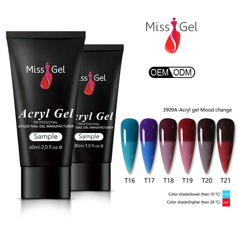 Missgel oem УФ/светодиодный температурный цветной акриловый гель для изменения настроения