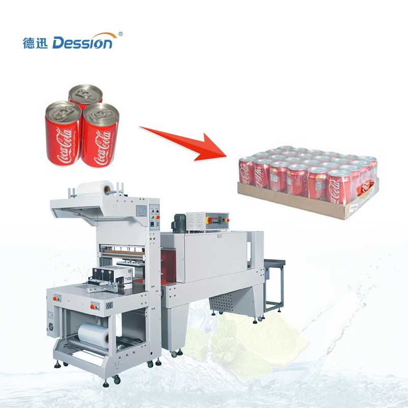 Automatic heat sealing bottle shrink wrapping machine supplier by POF material