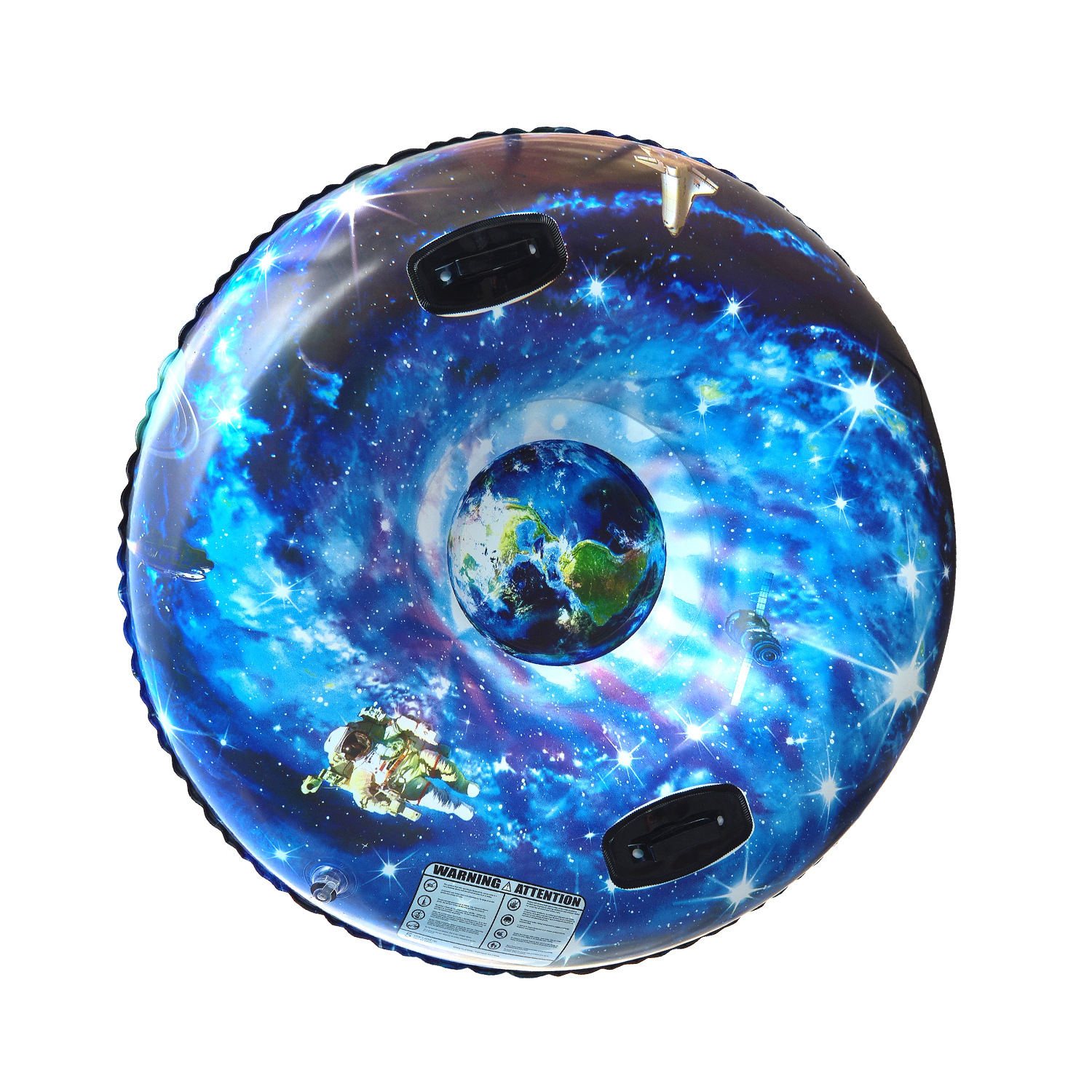 PVC inflatable Ski circle towable snow tube Blue ski lap sled in starry sky tube sleds & snow tubes