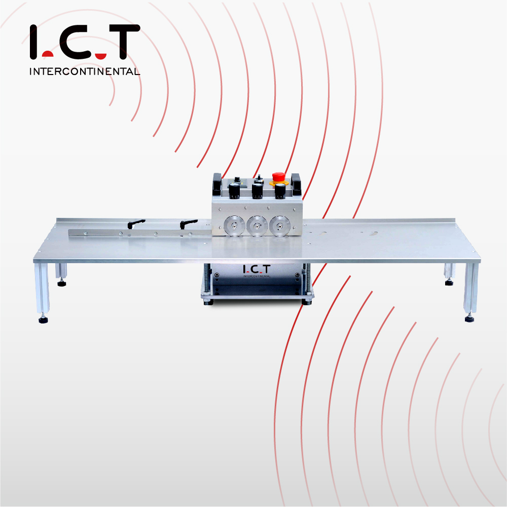 ICT842 V-Cut PCB сепаратор компонентный свинцовый режущий аппарат с Круглым лезвием, Трафаретный лазерный V-режущий инструмент, машина для обрезки печатных плат