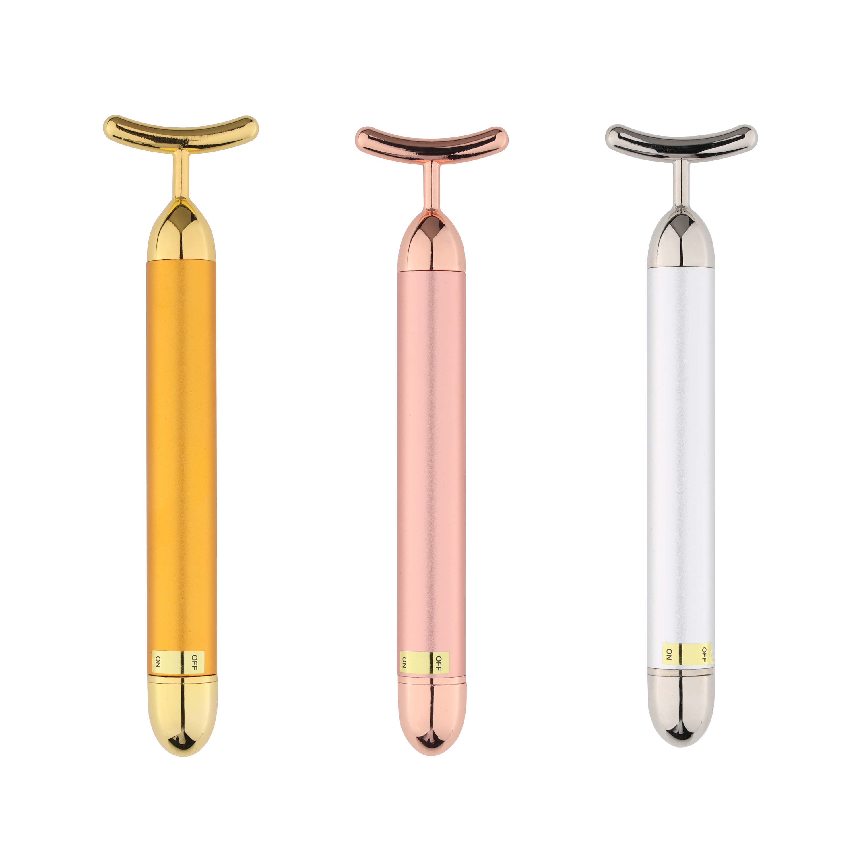 2024 Women Skin Firming Face Lifting Gold Facial Massager Stick Vibration 24K Gold Energy Beauty Bar