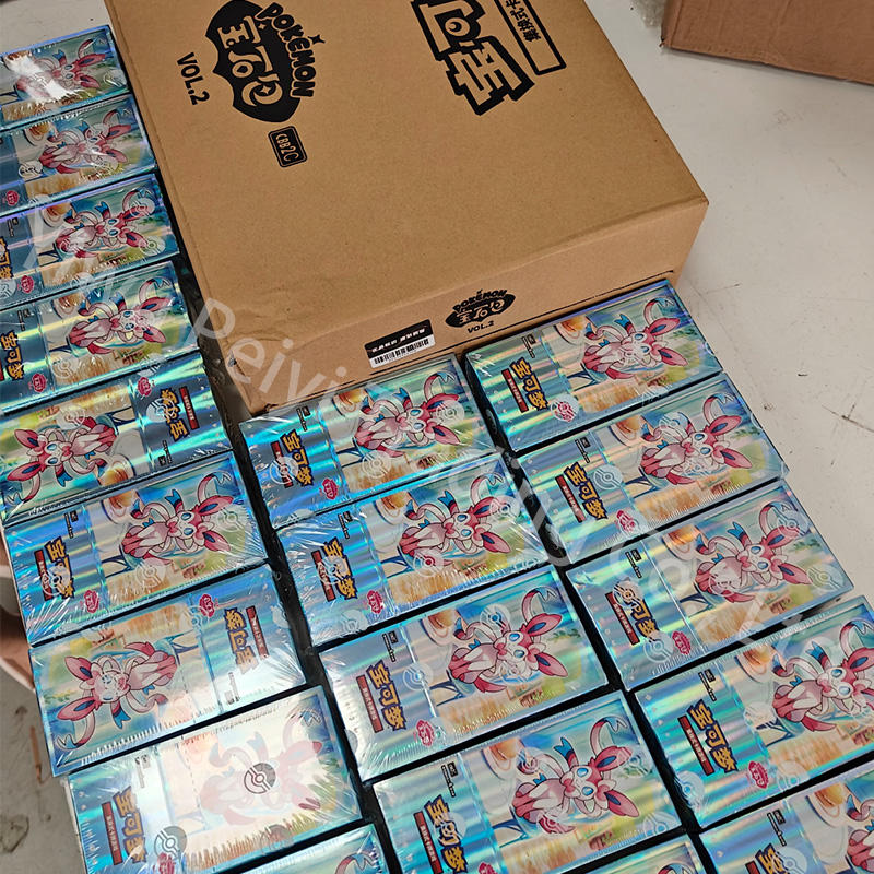 100% Original Poke Mon Cards Chinese PTCG Scarlet and Violet VOL.2 Gem Pack Eevee Pikachu Anime Character Gem Bag in Stock