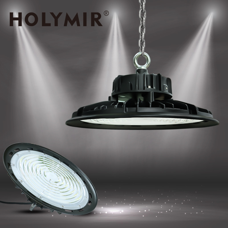 HOLYMIR 100 Вт 150 Вт 200 Вт 240 Вт Водонепроницаемый IP65 коммерческое освещение для складов и мастерских промышленная лампа НЛО светодиодный подвесной светильник