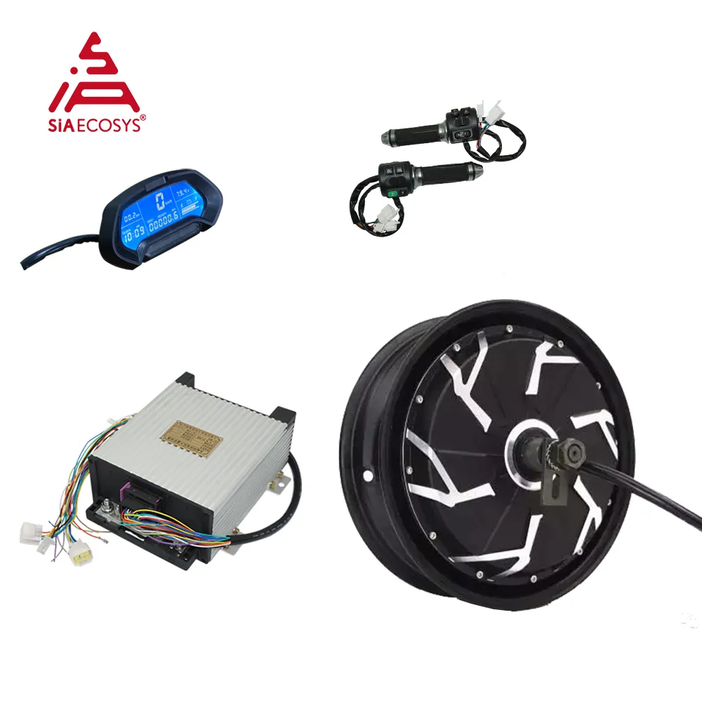 QS 12inch Most Powerful 12000W 260 70H V4 96V 120KMPH Electric Motor with APT96800 Kits for High Power Electric Scooter