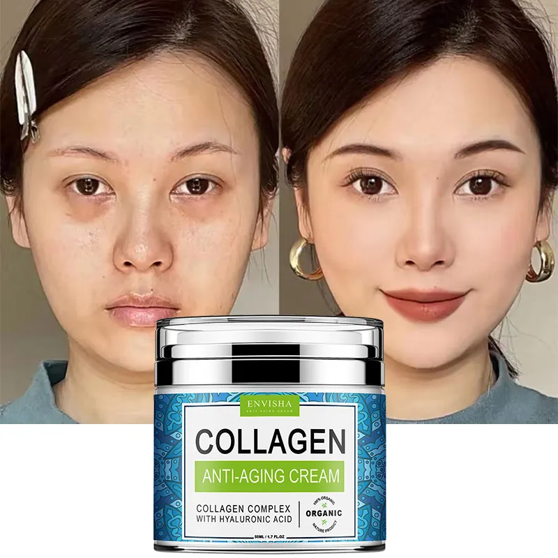 Cheap Shipping Korean Anti Aging Skin Whitening Tightening Glowing Day And Night Vitamin E Collagen Face Facial Repair Cream