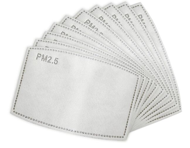 S55 Лучшие горячие одноразовые 5 слоев против пыли pm2.5 дыхание 12*8 см 5 слоев воздушный фильтр фильтры с активированным углем