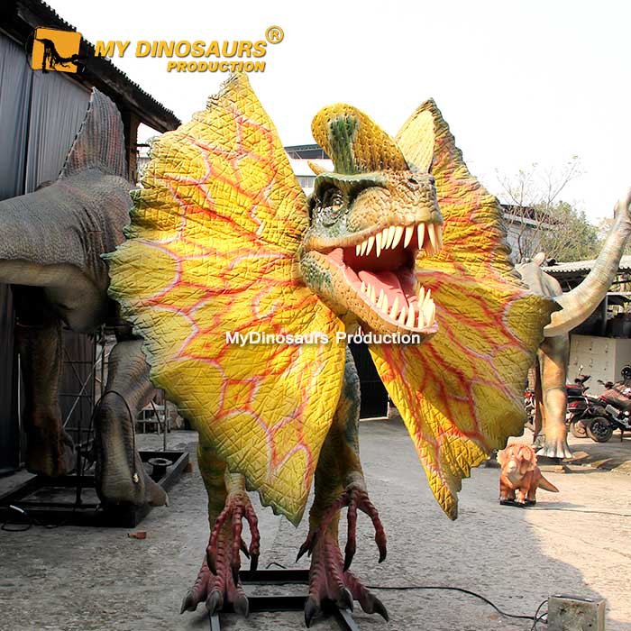 MY Dino XJ085 Jurassic Park Real Size Animatronic Dinosaurs Dilophosaurus