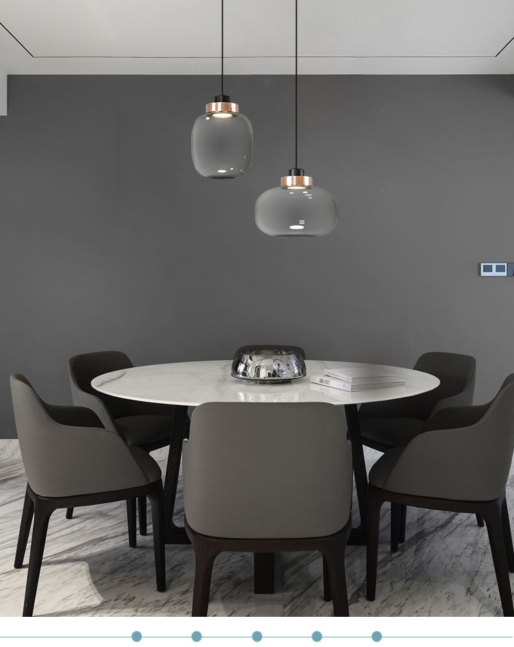 Amazon hot sale popular glass led chandelier restaurant cafe metal chandelier