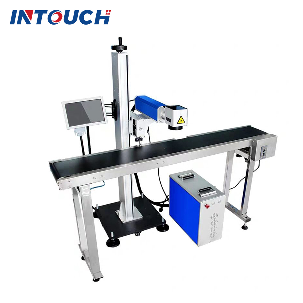 Water Bottle Cable Flying Online Production Line Fiber Laser Marking Machine