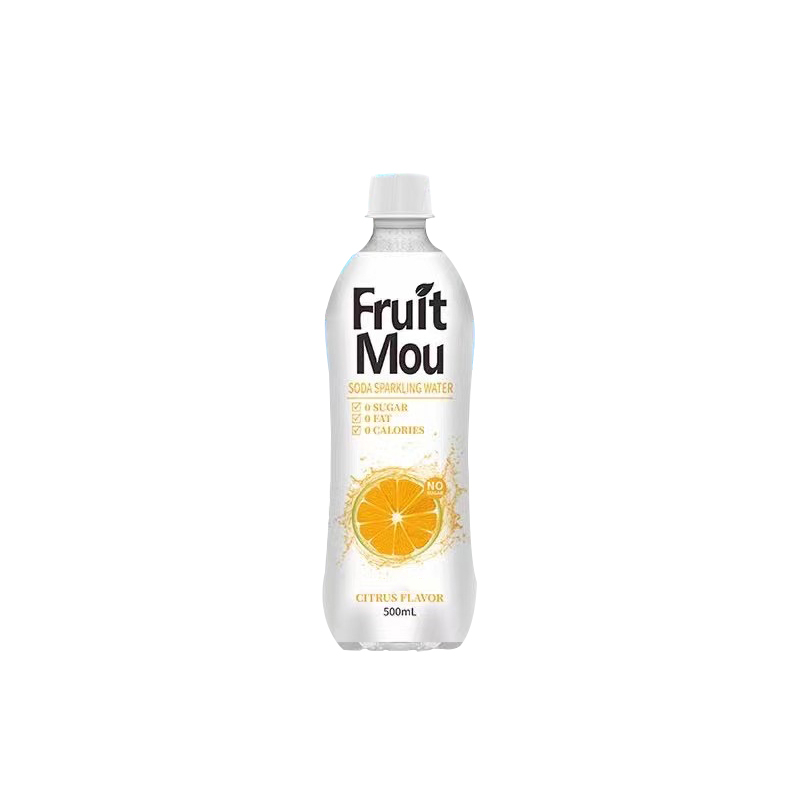 OEM Private Label 500ml canned Zero sugar carbonated juice soda lime white peach flavor