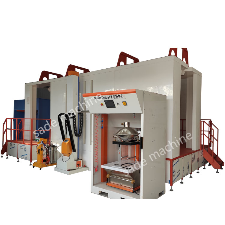 high efficiency vertical powder spray line