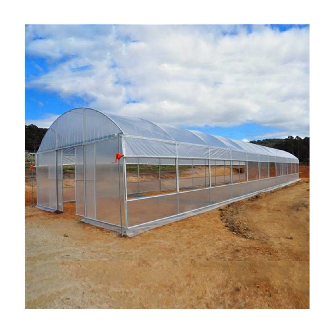 Manufacturer wholesale the cheapest Small Tunnel Greenhouse Covered with Plastic Film Greenhouse For Growing Vegetables