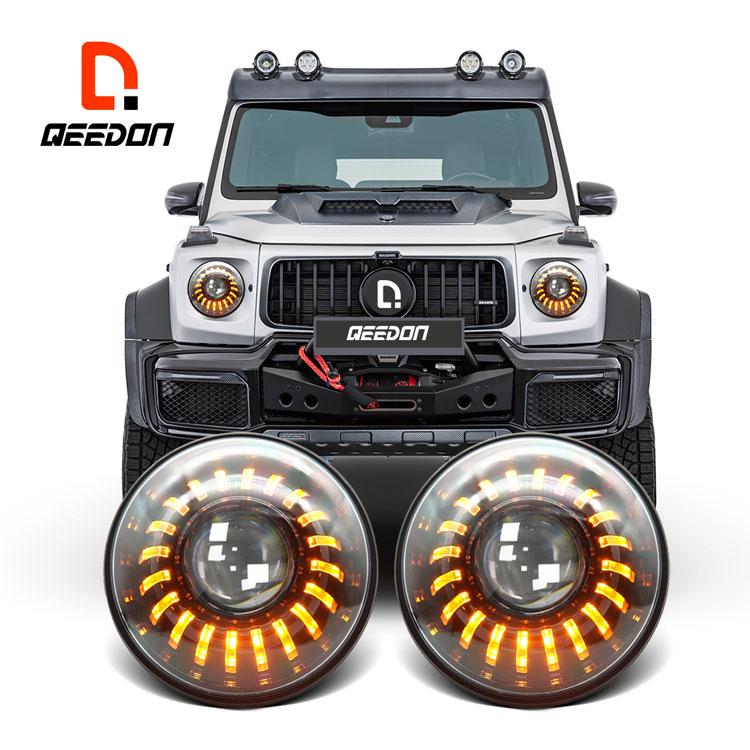 В Горошек 7 дюймов LED Headlig ECE подтвержденный Автомобильный свет модернизации фары светодиодные фары Inverte внедорожные чеканка светодиодные фары