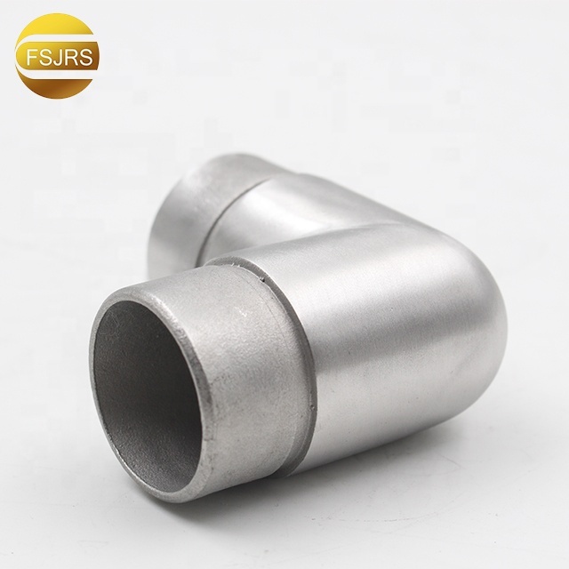 Stainless Steel Railing Accessory Round Pipe Fitting Railing Corner Connector and Railing Tube Hardware