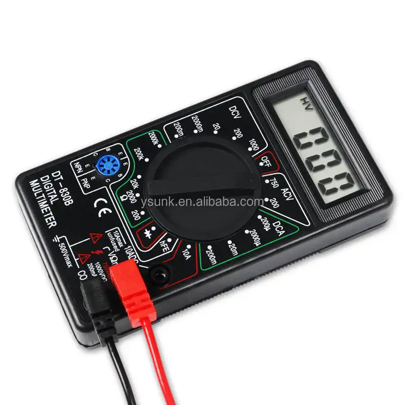 Best Quality Prostormer DT830D Digital Multimeter Voltmeter Resistor Current Multifunction AC DC Teste