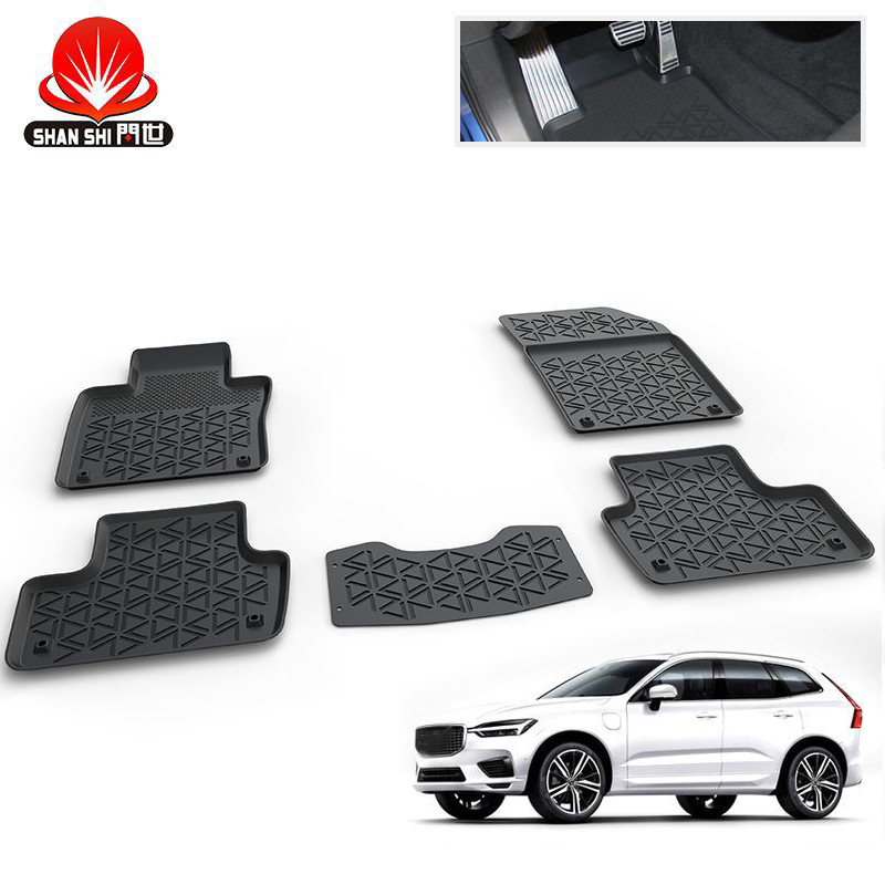 Waterproof all silicone material 3D car floor mats for volvo xc60