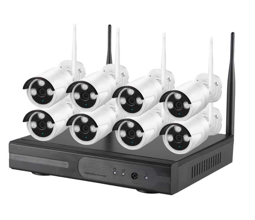 TUYA H.265 Беспроводной NVR набор 4CH 8CH система безопасности камера комплект 2MP HD IP камера наружная Водонепроницаемая CCTV видеонаблюдение