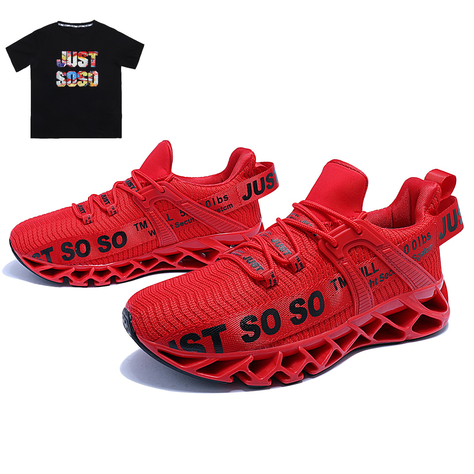 JUST SO SO Men and Women Running Shoes Breathable Walking Style Shoes 23 Colors Casual Blade-Type Sneakers