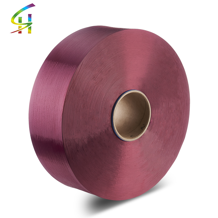 Competitive price dope dyed poy 100% polyester filament yarn SD