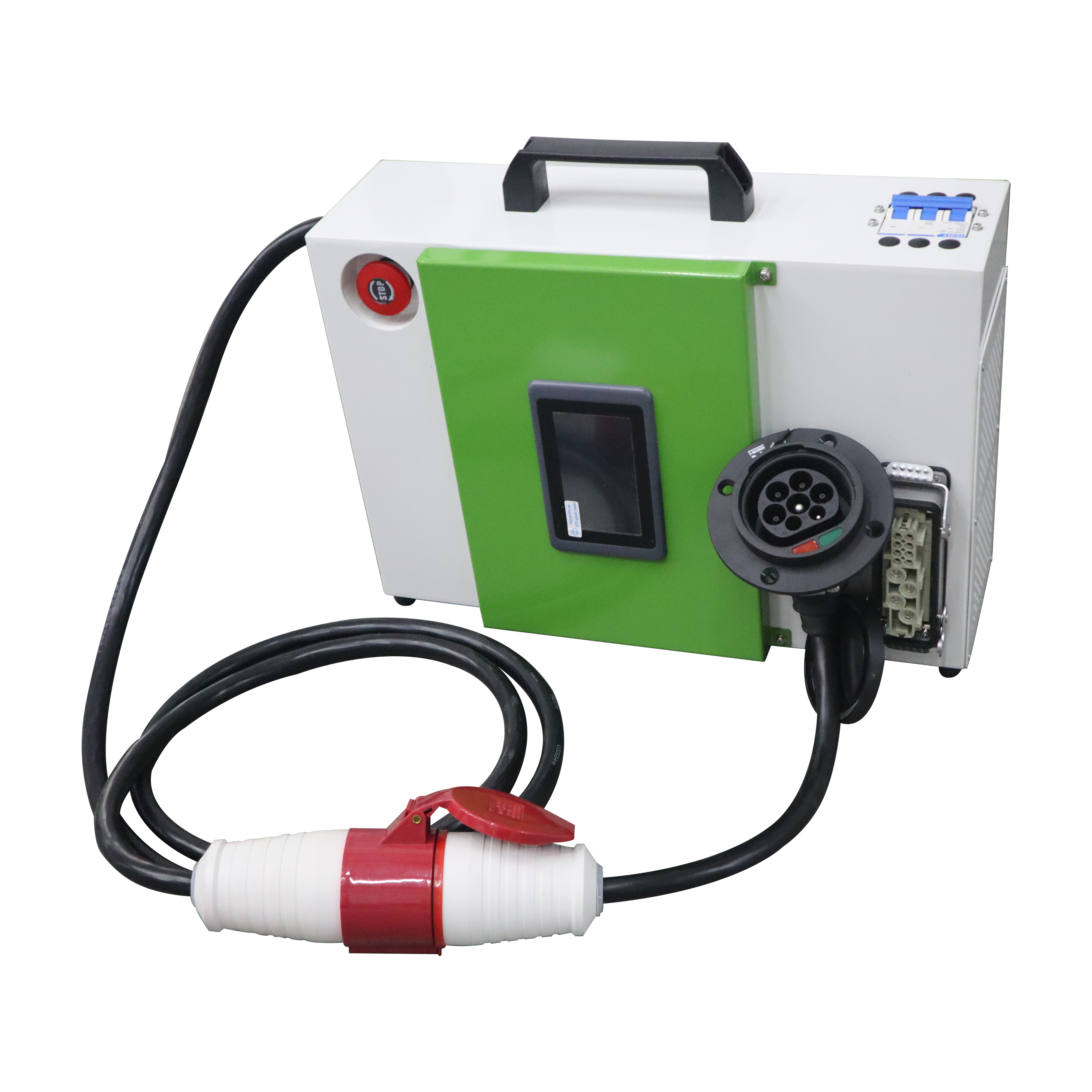 Portable ev car charger with type 2 adapter male to male