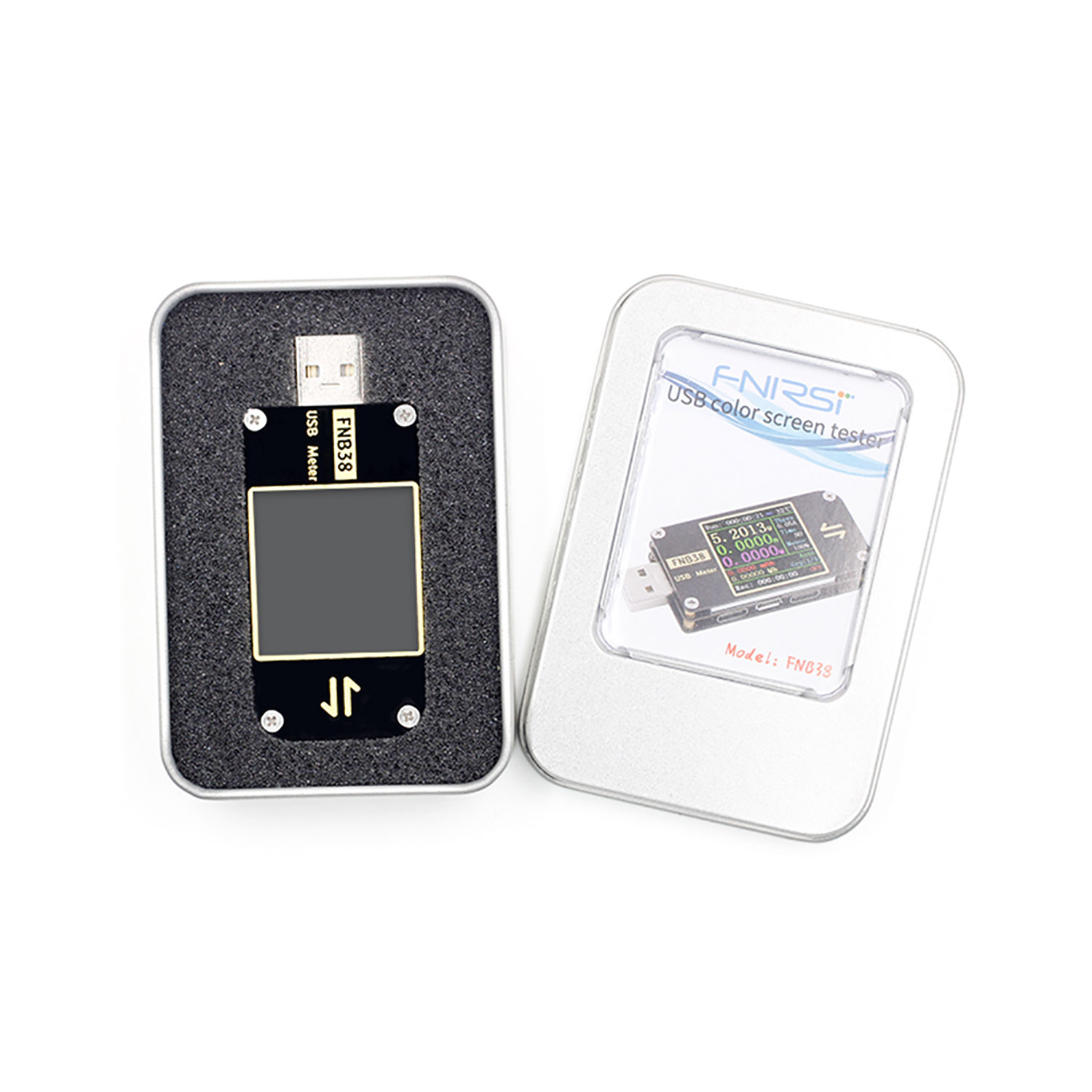 Измеритель тока и напряжения FNB38, USB-тестер QC4 + PD3.0 2,0 PPS, тест емкости и быстрой зарядки