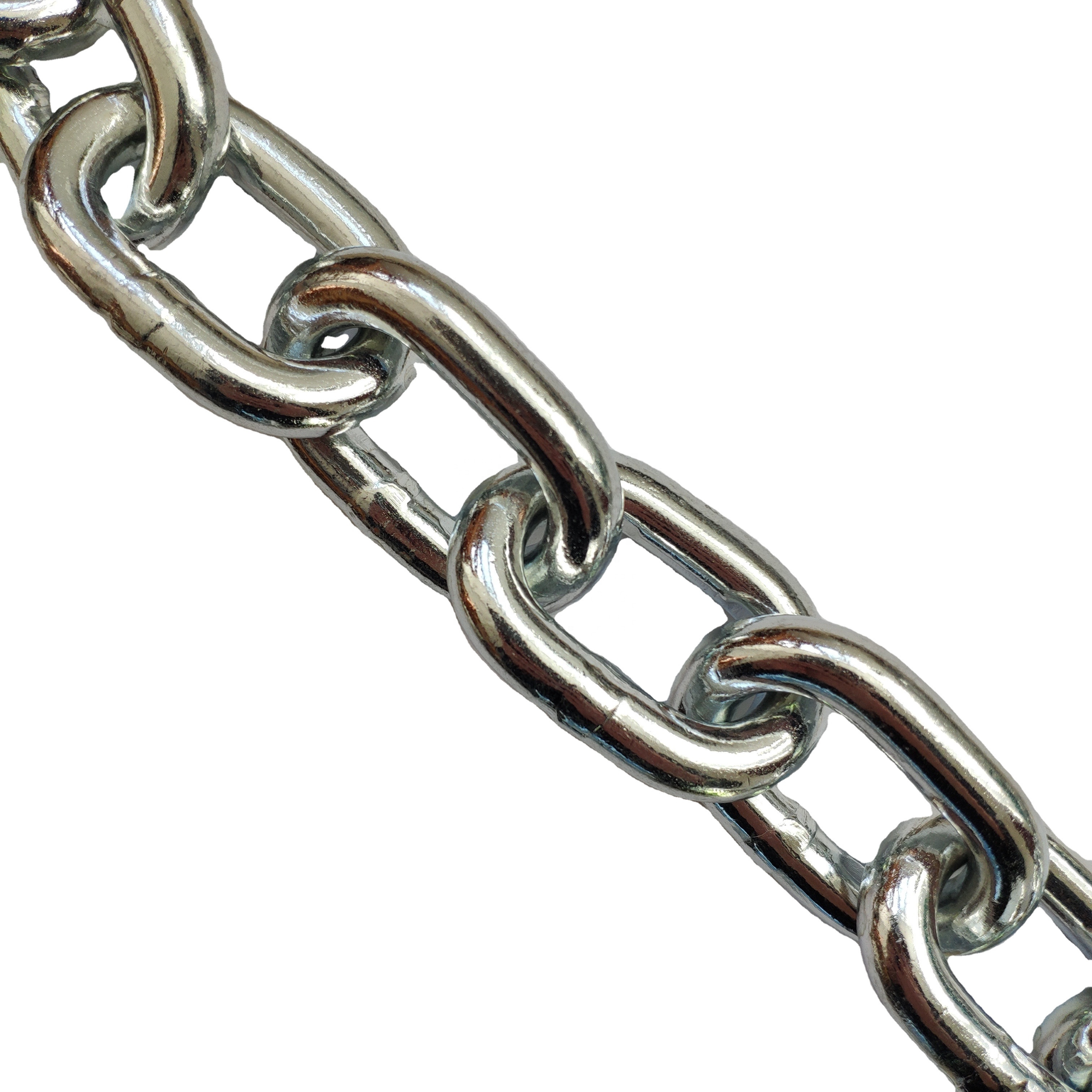 Q235 Q195 гладкая сварная DIN5685A короткая звеньевая цепь оцинкованная