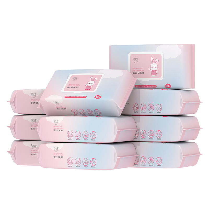 Disposable Baby Wipes Organic Baby wipes Sensitive Bio Secret Natural Cotton Hot Sale 80PCS Bags OEM GSM Baby Wet Wipes