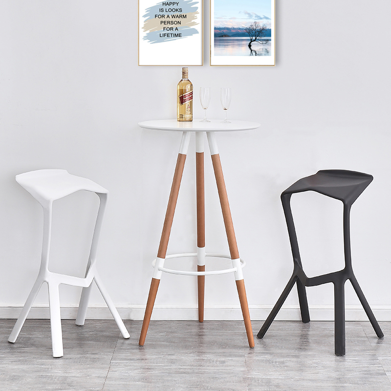 Modern dining table high stool plastic high bar stool
