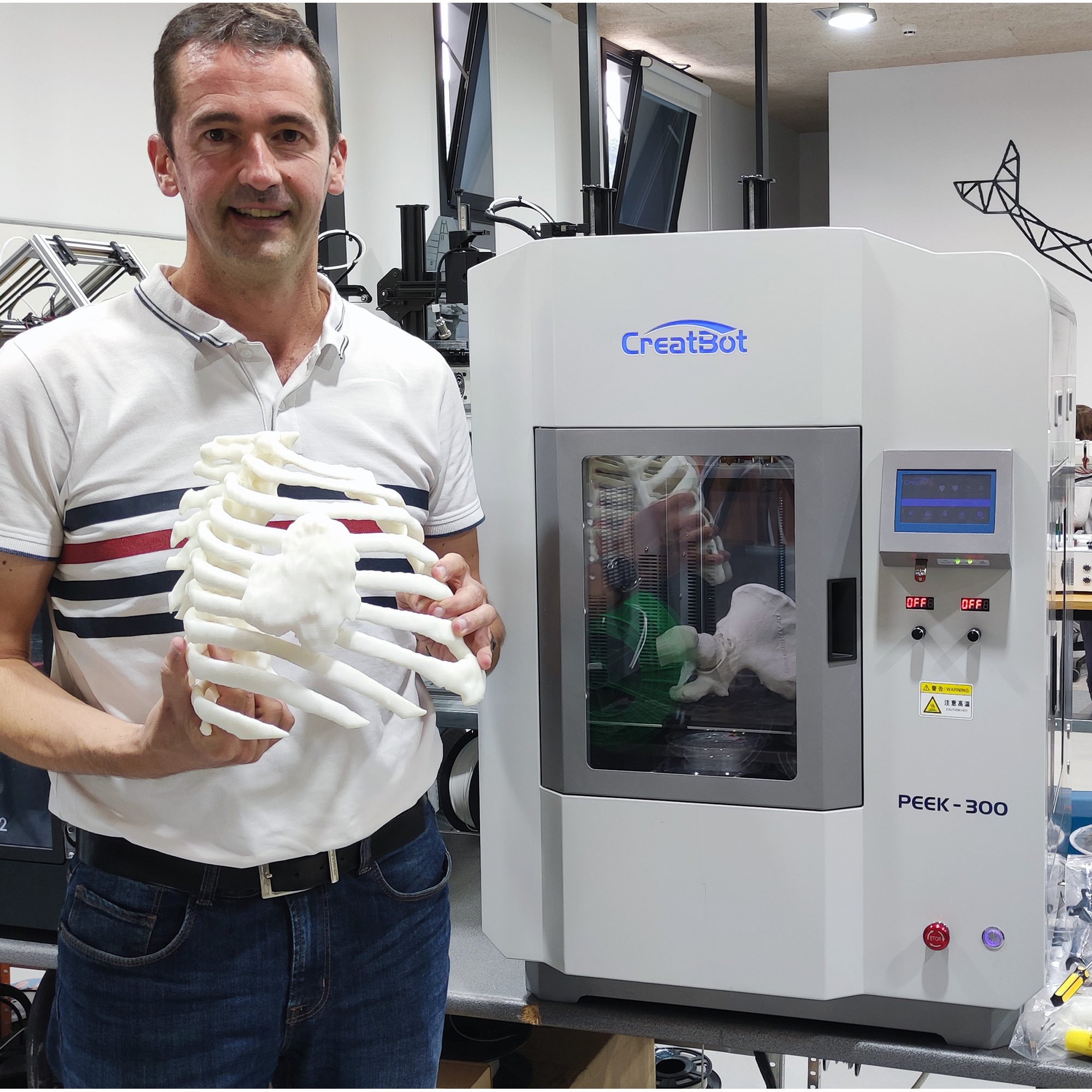 Creatbot PEEK-300, заводская цена, Лидер продаж, заводской 3D-принтер peek, нить из углеродного волокна 1,75 мм, Заводская Продажа creatbot