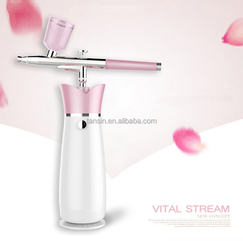 New Hot 35PSI Portable Mini Facial Airbrush Kit With Air Compressor For Beginners