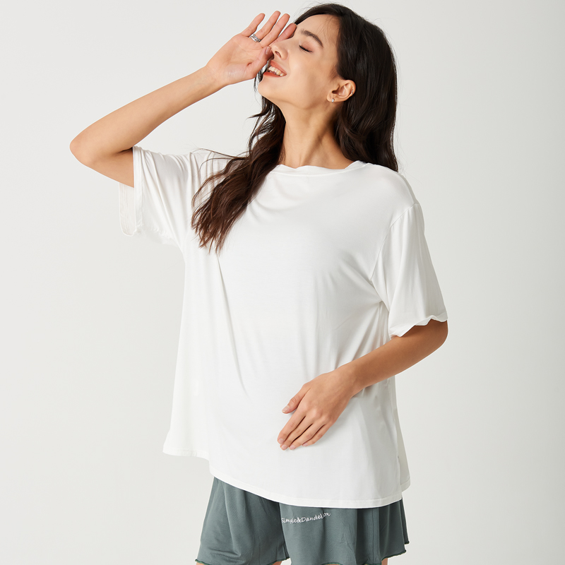 Summer Casual Home Wear Maternity Sleepwear Set Pajamas For Pregnant Woman