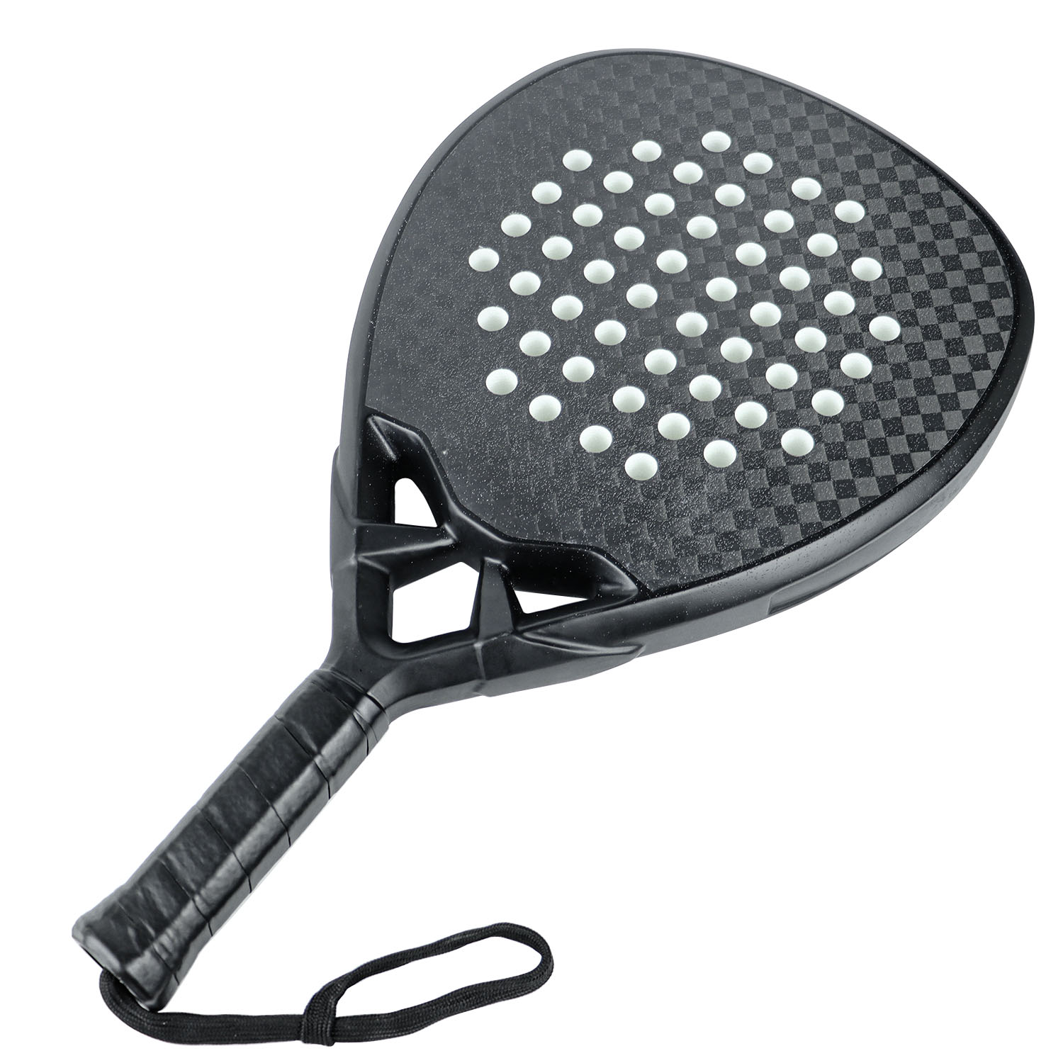 PR1014 High Balance Padel and Tennis Racket 3K/12K/Kevlar Carbon Fiber with Eva Soft Memory Foam Core Rough Surface