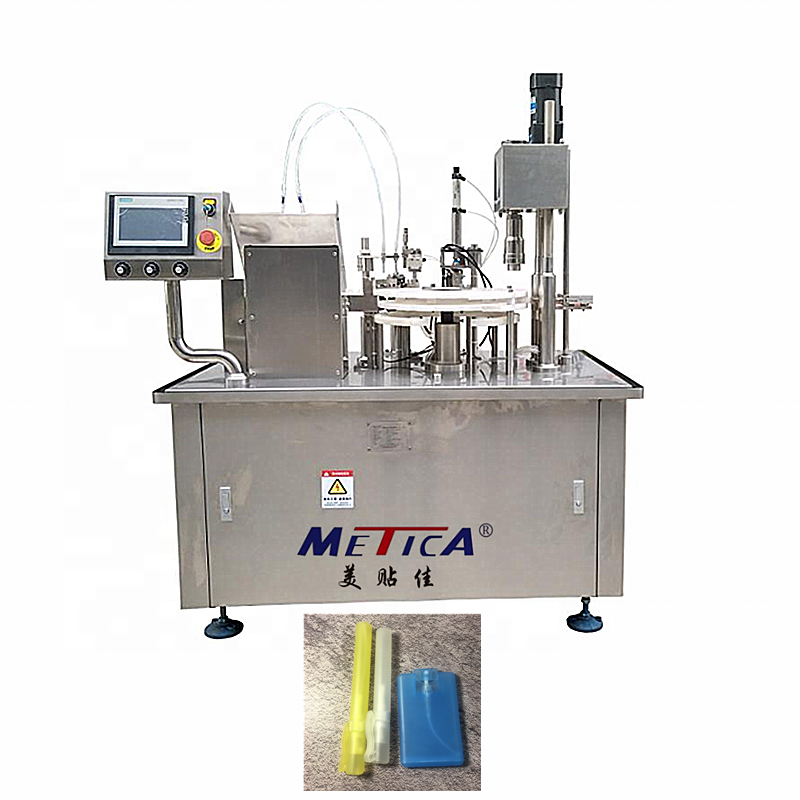 METICA mist sprayer bottle filling machine alcohol pen filling machine spray capping machine credit card sprayers filling