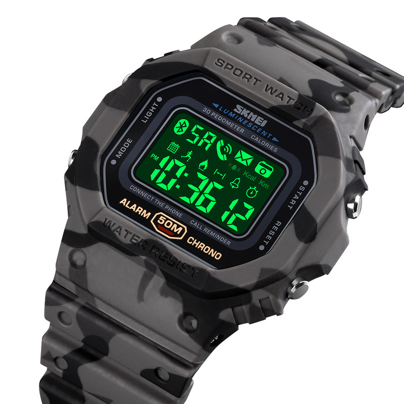 Хит продаж с завода SKMEI логотип Reloj Inteligente 1743 Смарт-часы унисекс дизайн пульсометр Смарт-часы