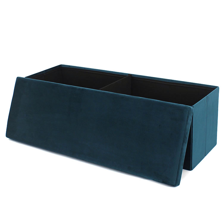 Large Storage Ottoman Modern Luxury Velvet Stool Chair Storage Bench