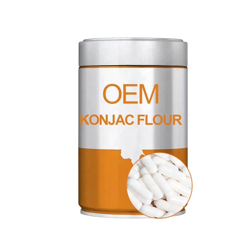 Lower Blood Fat Konjac Glucomannan Flour Hard Capsules Essence Product