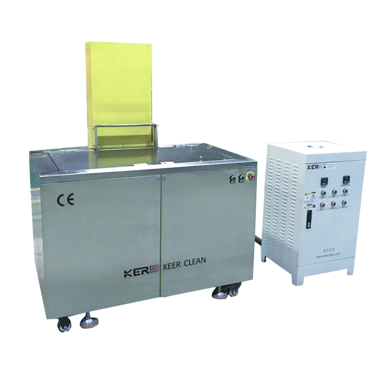 PLC control automatic industrial ultrasonic cleaner with lift for auto parts
