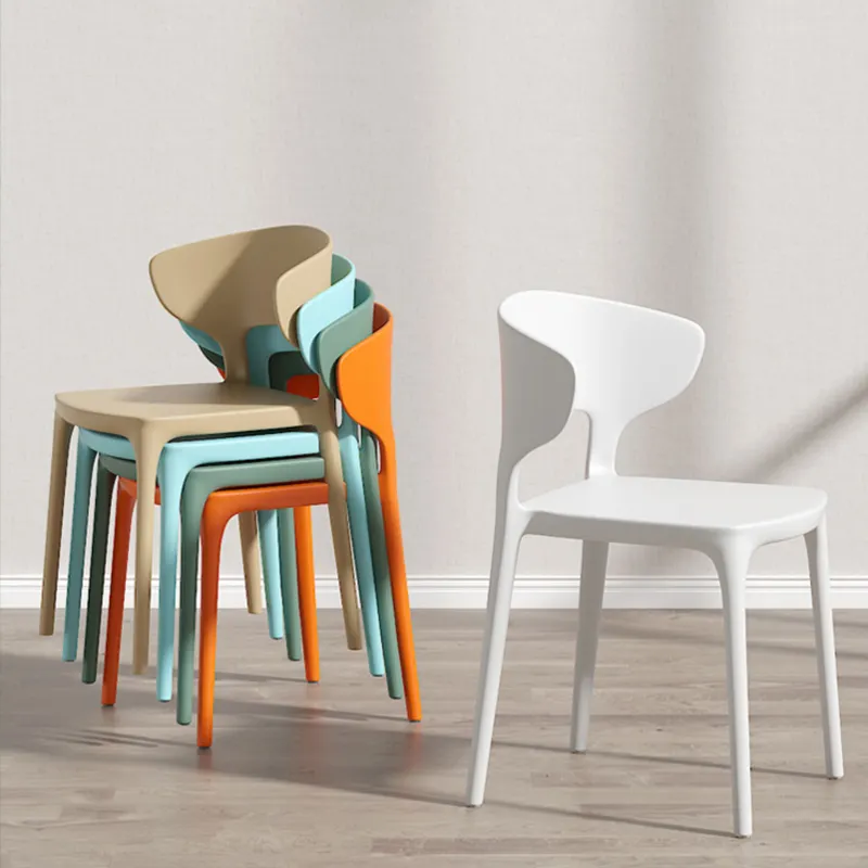 Modern Dinning Room Furniture Plastic Chair Cheap Restaurant Leisure Cafe Stackable Dining Plastic Chair