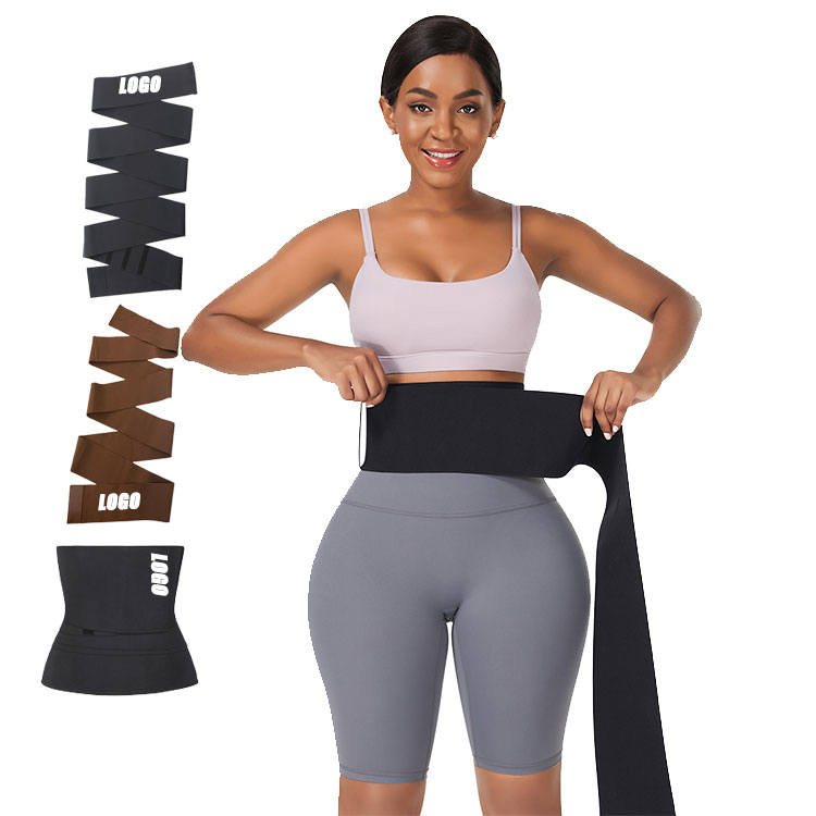custom tummy bandage tummy wrap around belly lose weight adjustable waist wrap Bands waist trainer
