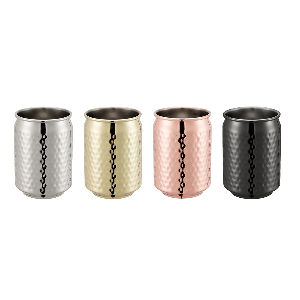 EFINE  Product Customized Logo Double Wall Stainless Steel Beer Tin Cans Copper Cocktail Cup