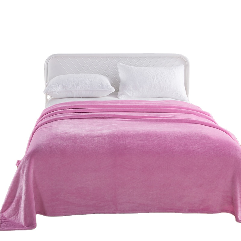 LUBELE Double layer thickened reasonably priced and customizable flannel blanket