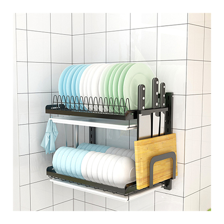 Factory Price Multifunctional Storage Rack Stainless Steel Shelf Kitchen Dish Shelf