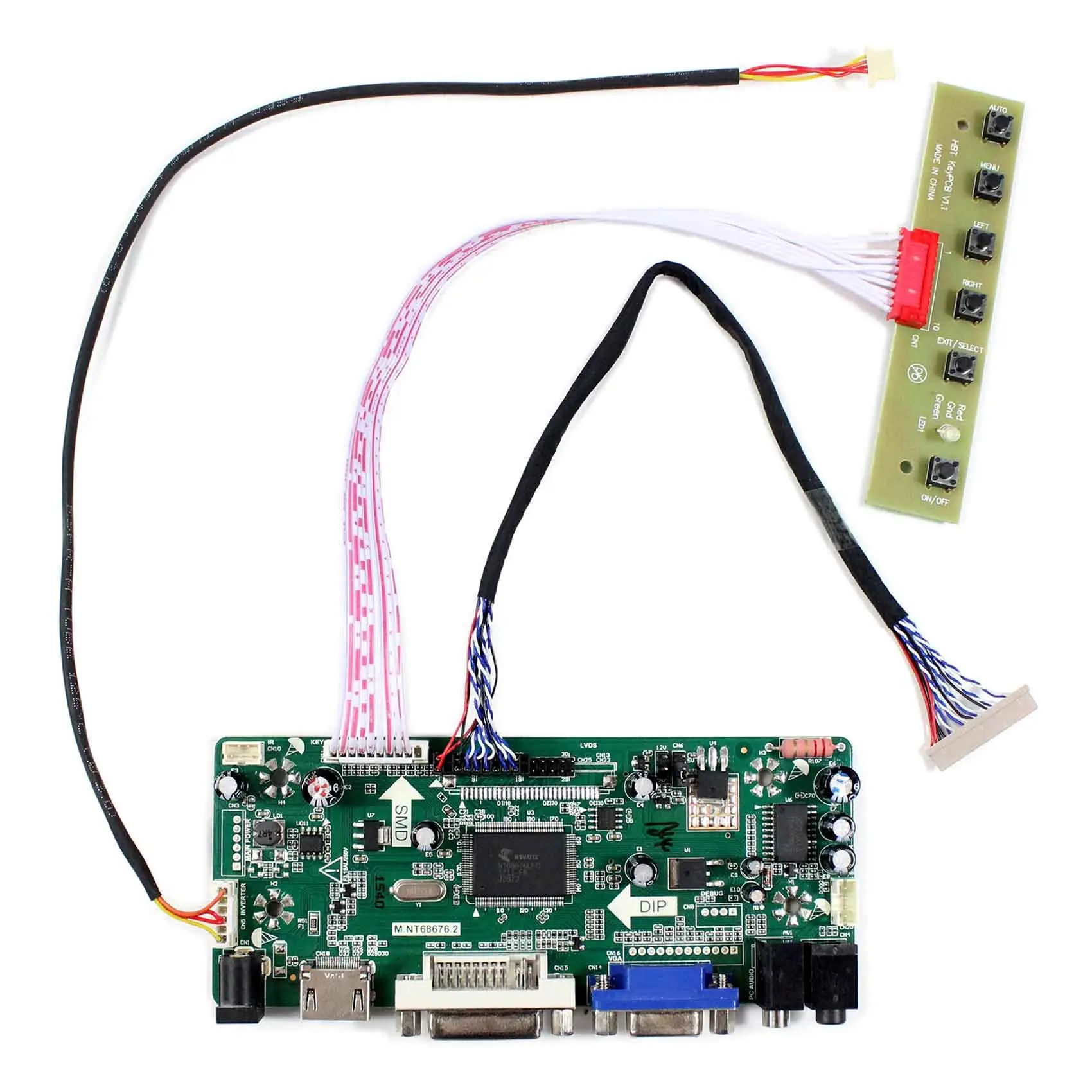 Плата контроллера ЖК-дисплея HDMI VGA DVI M.NT68676 15 дюймов 1024X768 G150XAN02.1, панель ЖК-дисплея TFT для ноутбука, ЖК-экран заказного размера