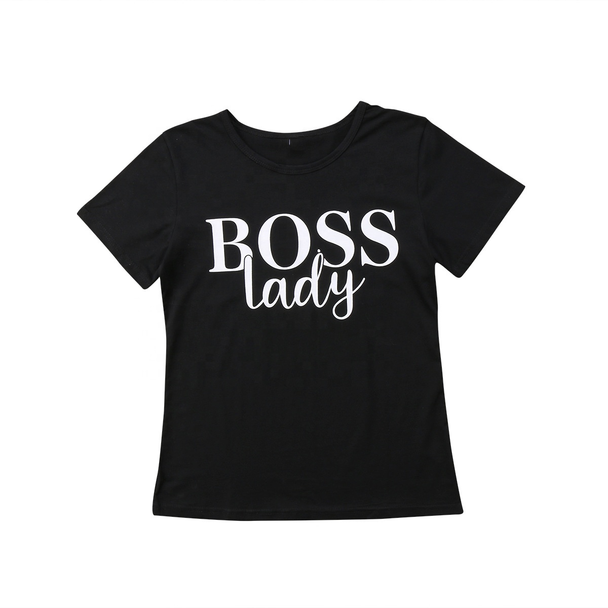 Оптовая Продажа Модные «Mommy And Me» Boss леди футболки для грудничков OEM изготовленный на заказ Печать одежда футболка
